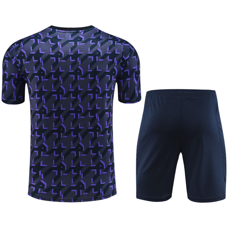 Mens Real Madrid Short Training Suit Purple 2023/24