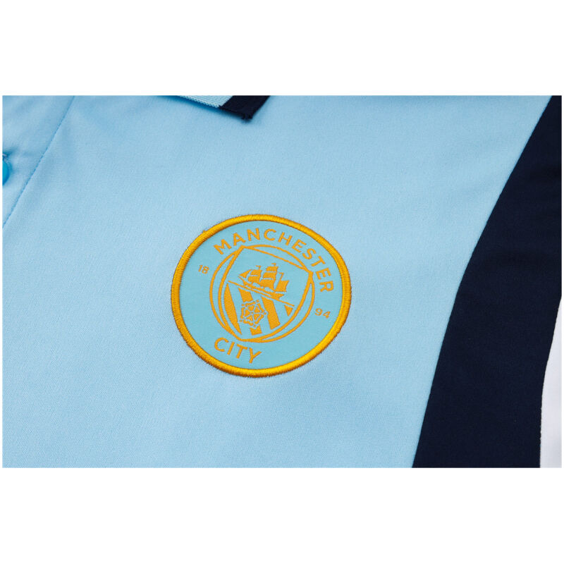 Mens Manchester City Polo Shirt Blue 2023/24