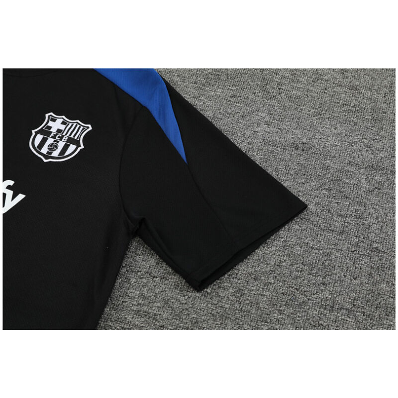 Mens Barcelona Short Training Suit Black 2024/25