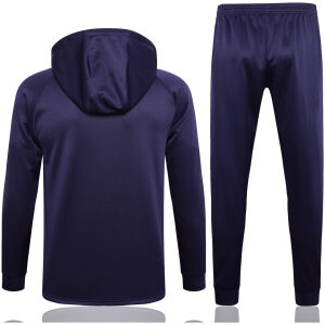 Mens PSG Hoodie Jacket + Pants Training Suit Dark Purple 2023/24