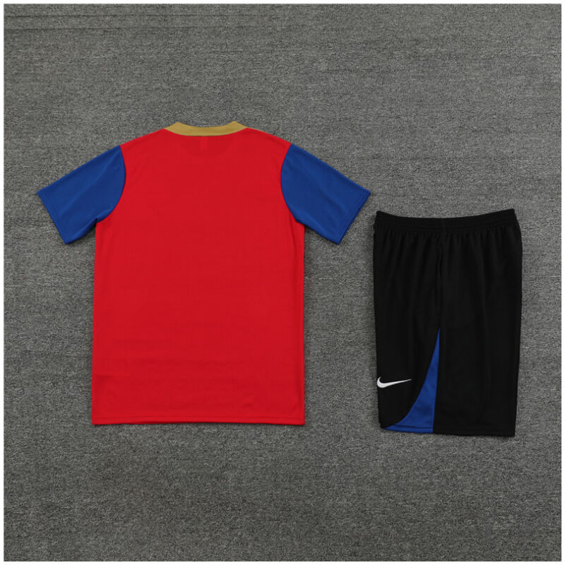 Kids Barcelona Short Training Suit Red 2024/25
