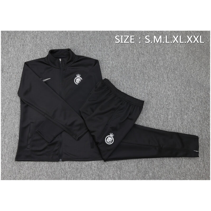 Mens Riyadh Al-Nassr Jacket + Pants Training Suit Black 2024/25
