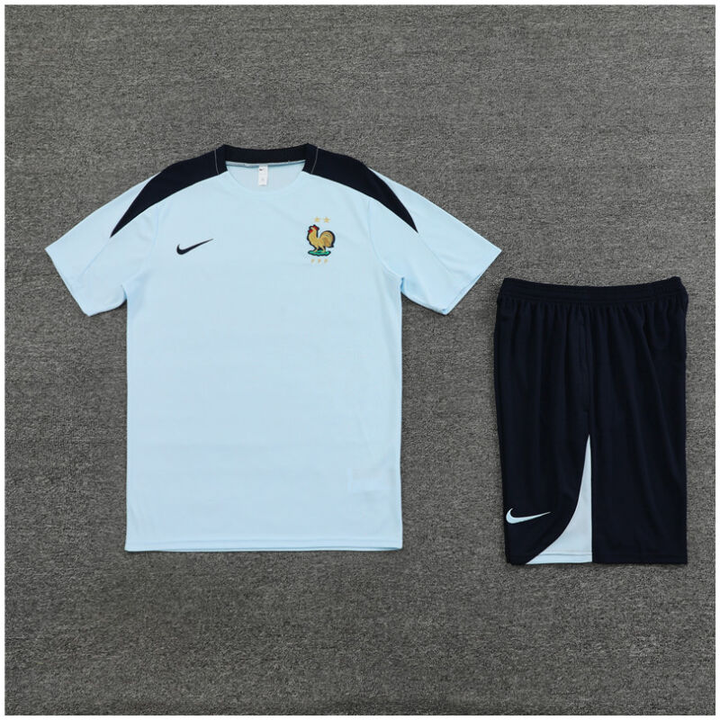 Mens France Short Training Suit Blueish 2024