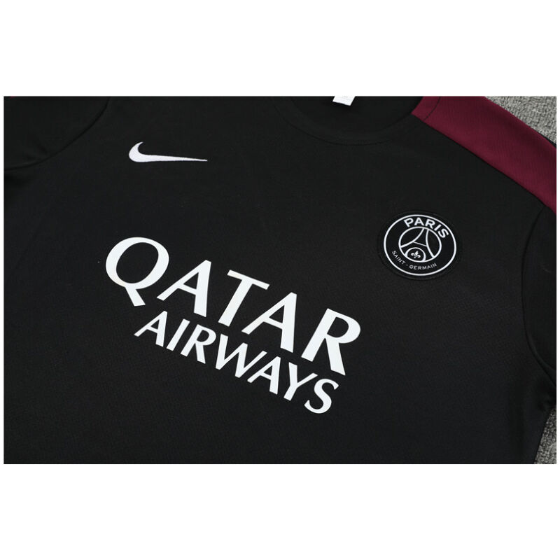 Mens PSG Short Training Suit Black 2024/25