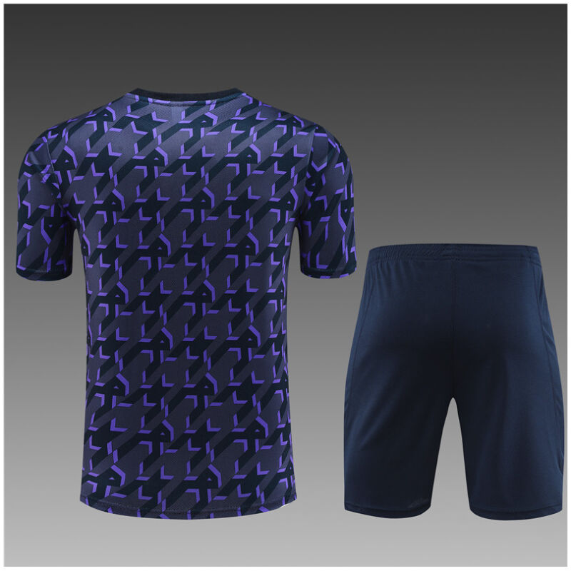 Kids Real Madrid Short Training Suit Purple 2023/24