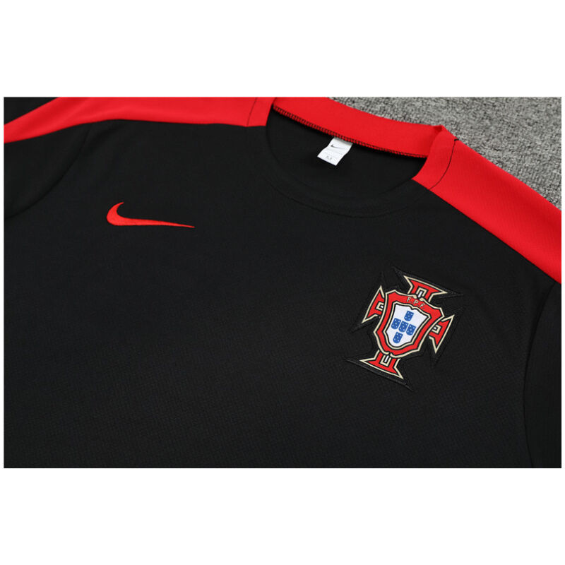 Mens Portugal Short Training Suit Black 2024
