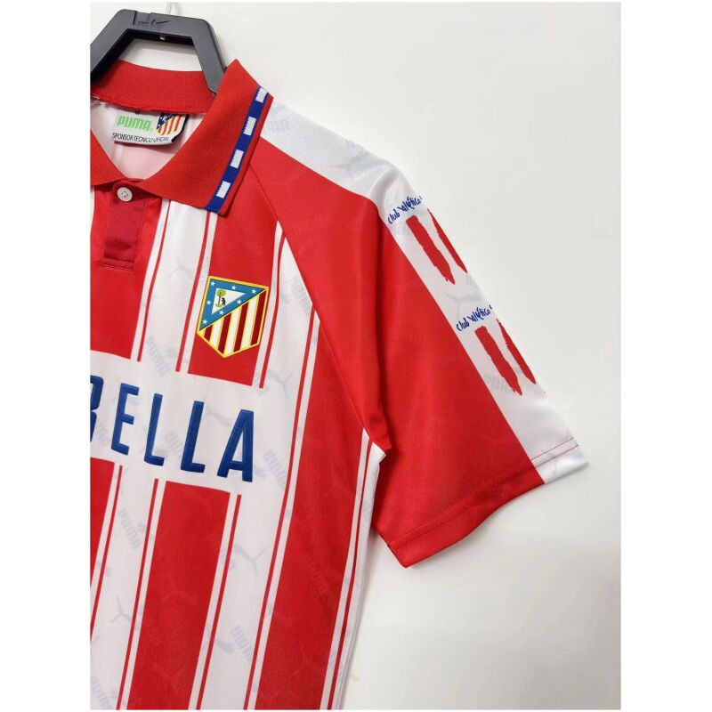Mens Atletico Madrid Retro Home Jersey 1994/95