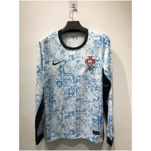 Mens Portugal Away Jersey Long Sleeve 2024
