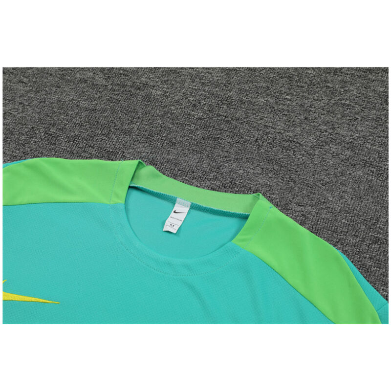Mens Brazil Short Training Suit Green 2024