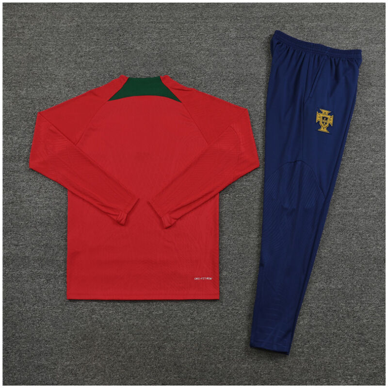 Mens Portugal Training Suit Red 2024