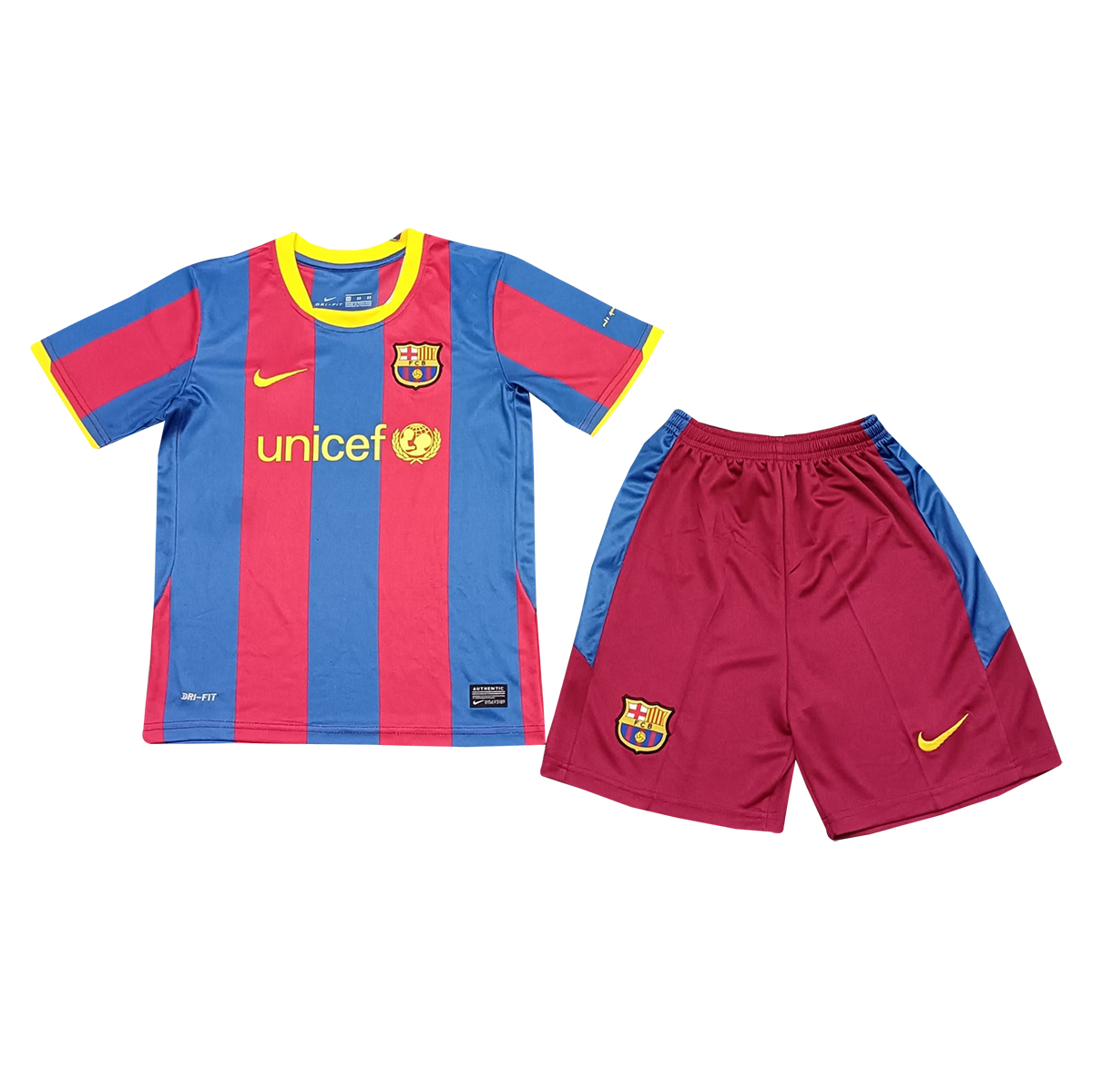 Kids Retro Barcelona Home Jersey 2010/11