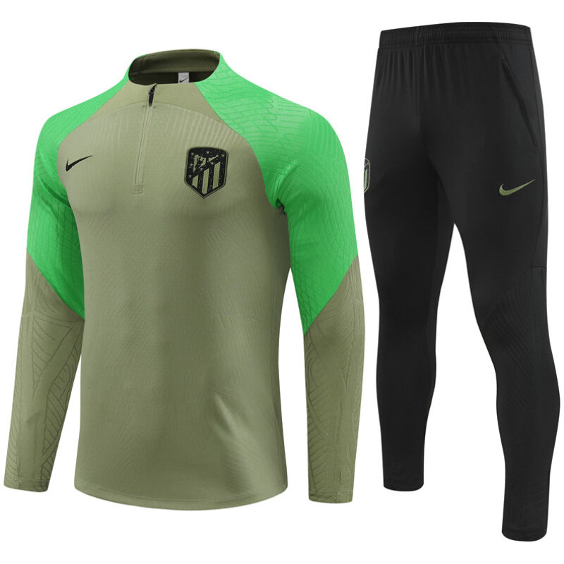 Mens Atletico Madrid Training Suit Army Green 2023/24