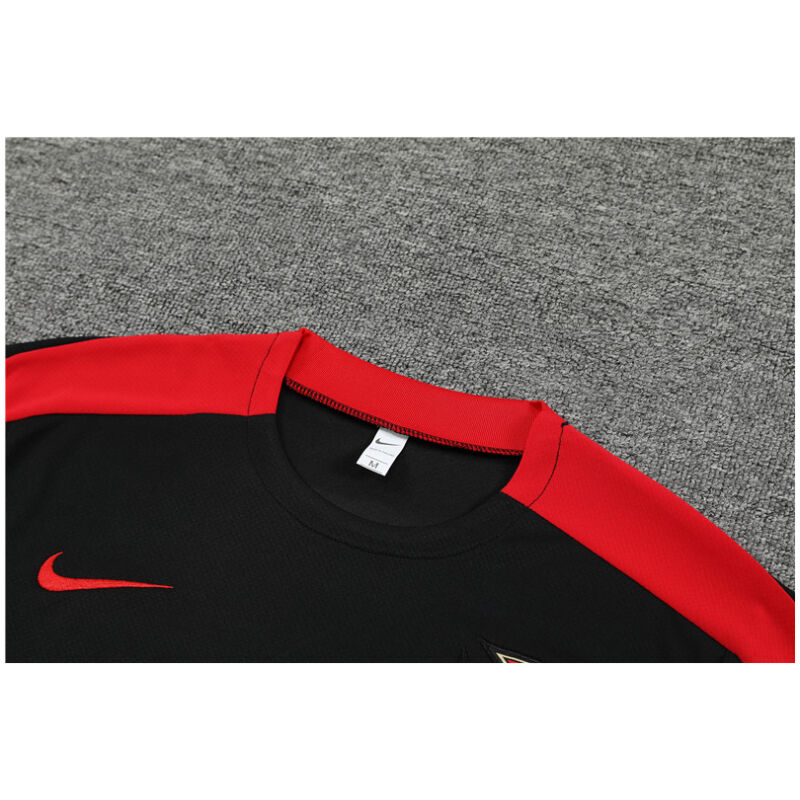 Mens Portugal Short Training Suit Black 2024
