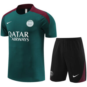 Mens PSG Short Training Suit Dark Green 2024/25