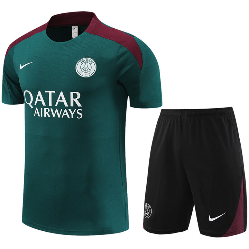 Mens PSG Short Training Suit Dark Green 2024/25