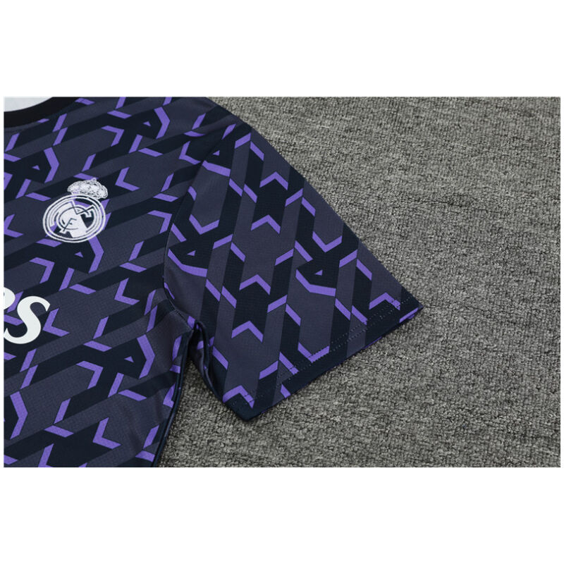 Mens Real Madrid Short Training Suit Purple 2023/24