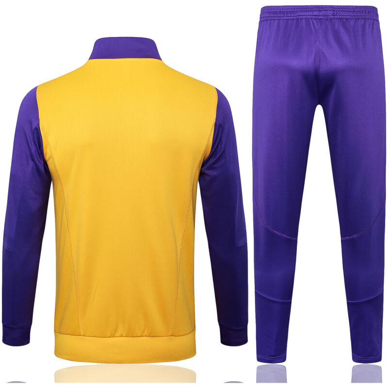 Mens Real Madrid Jacket + Pants Training Suit Yellow 2023/24