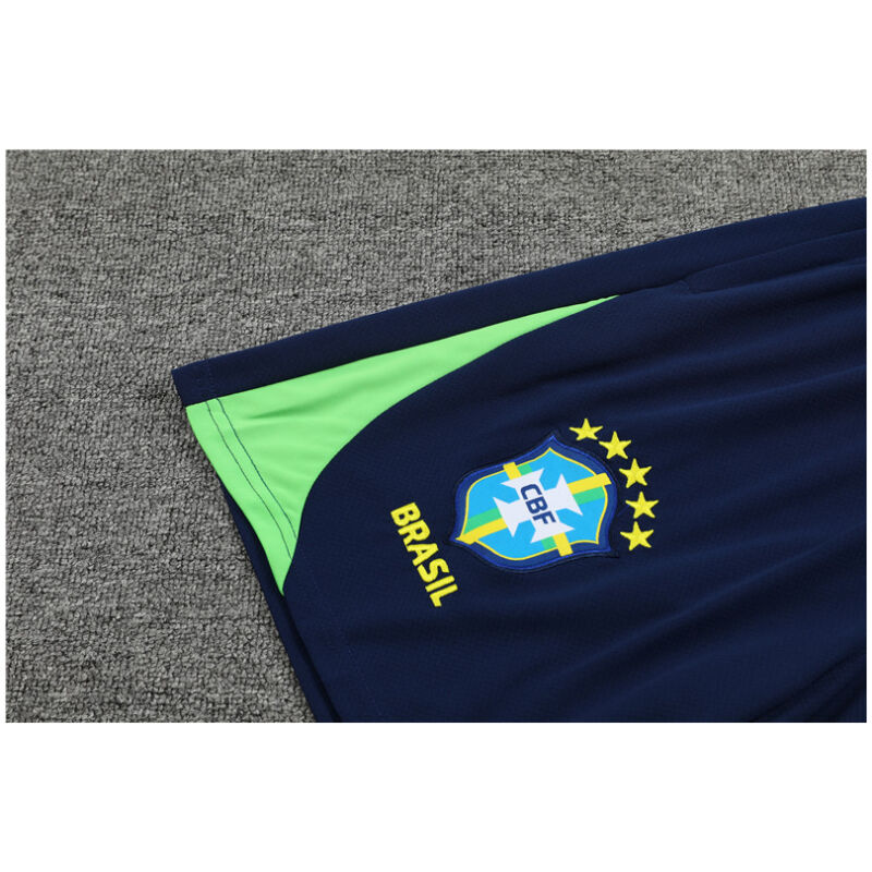 Mens Brazil Short Training Suit Green 2024