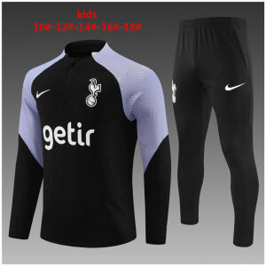 Kids Tottenham Hotspur Training Suit Black 2023/24