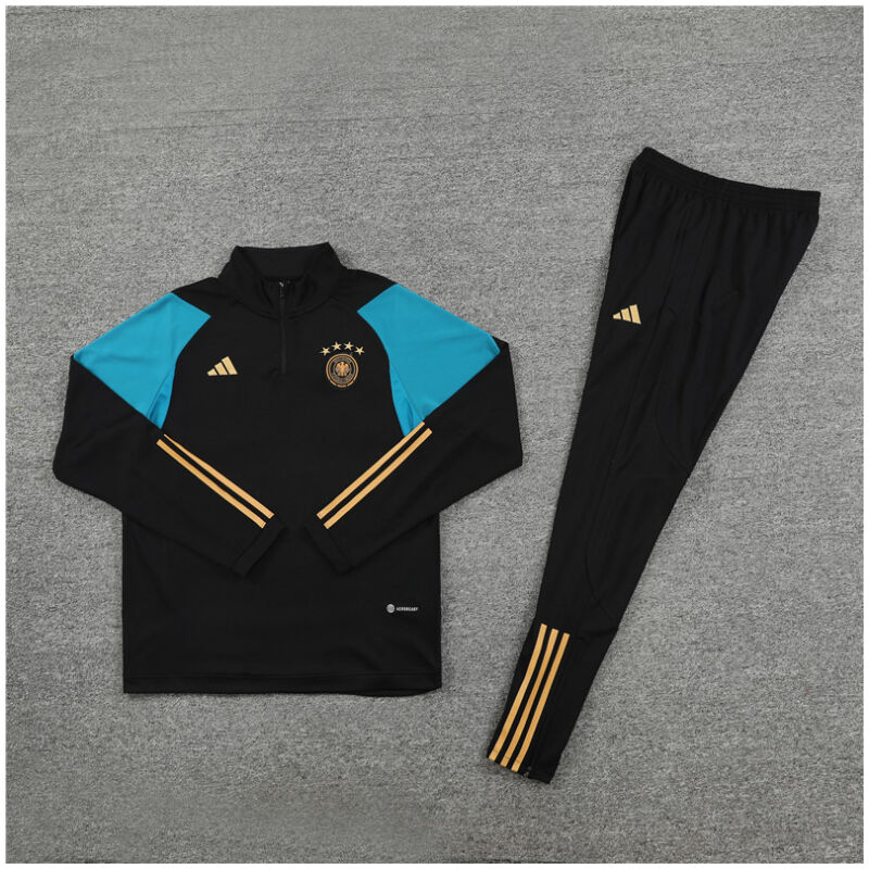 Kids Germany Training Suit Black 2024