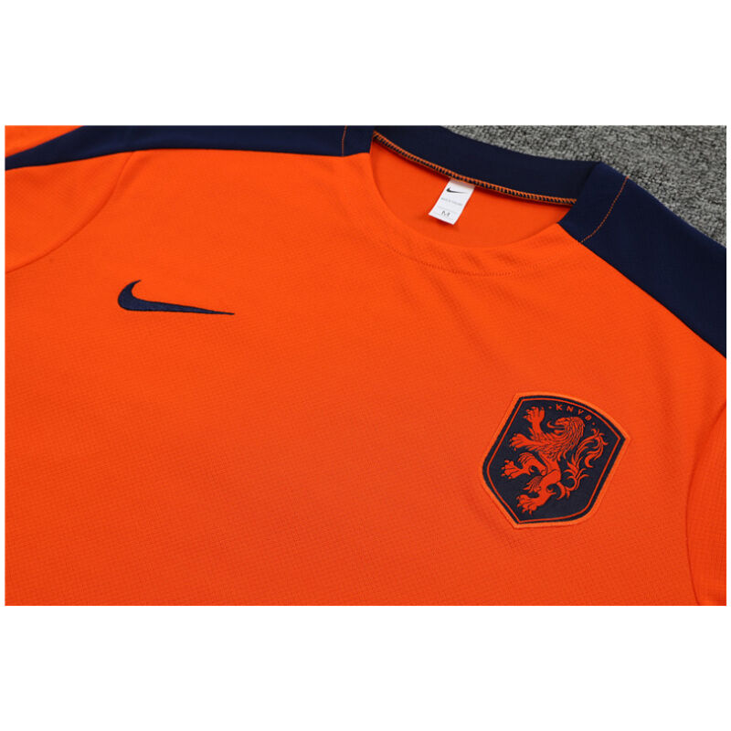 Mens Netherlands Short Training Suit Orange 2024