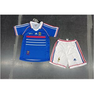 Kids Retro France Home Jersey 1998