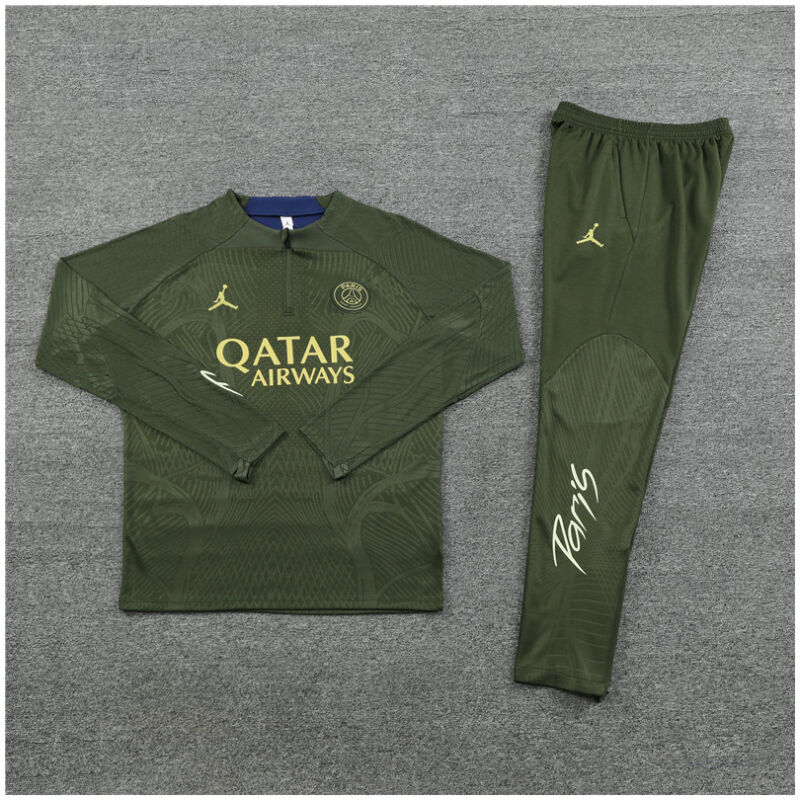 Kids PSG x Jordan Training Suit Green 2023/24