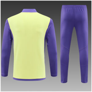 Kids Real Madrid Training Suit Yellow – Purple 2023/24