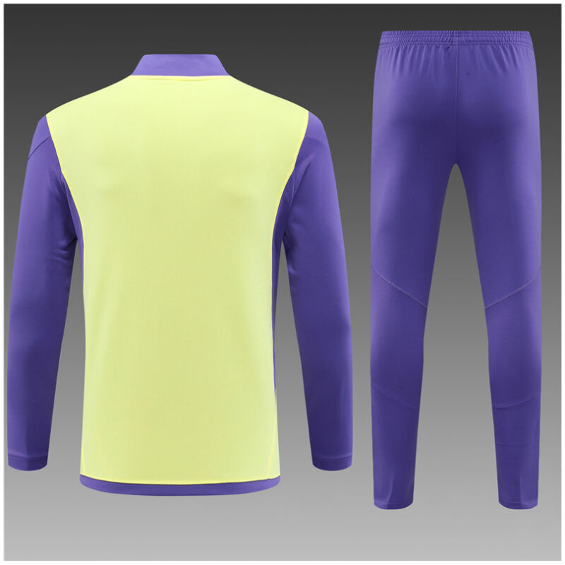 Kids Real Madrid Training Suit Yellow – Purple 2023/24