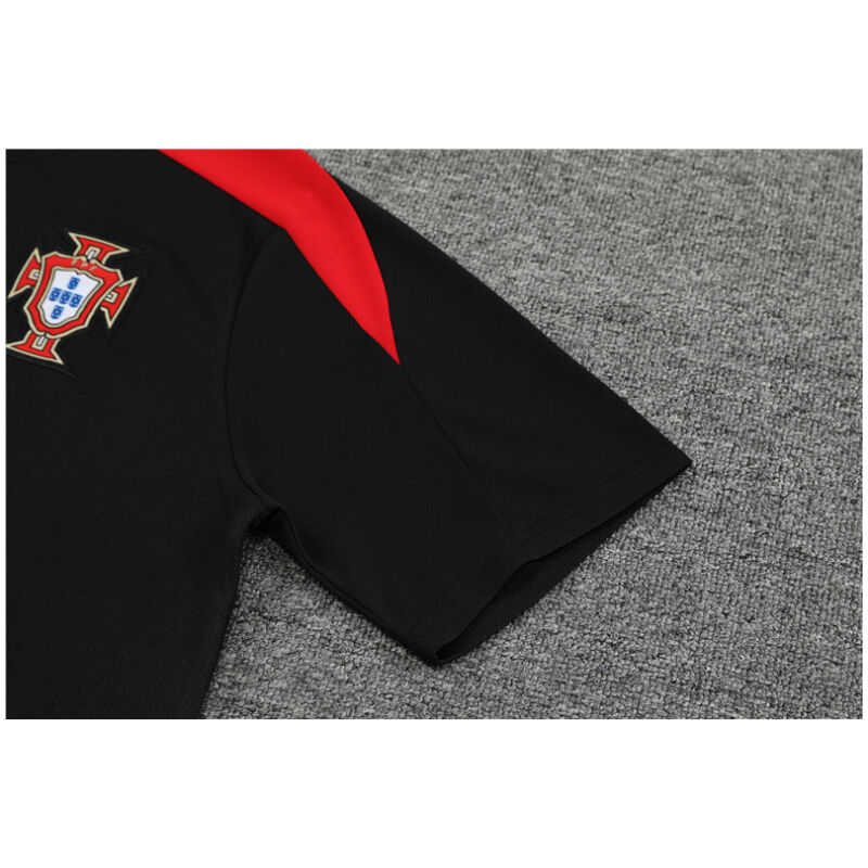 Mens Portugal Short Training Suit Black 2024