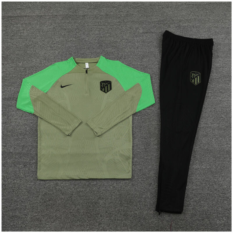 Kids Atletico Madrid Training Suit Army Green 2023/24