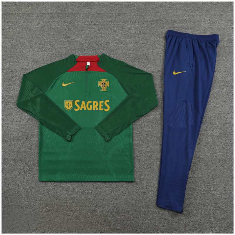 Kids Portugal Training Suit Green 2024