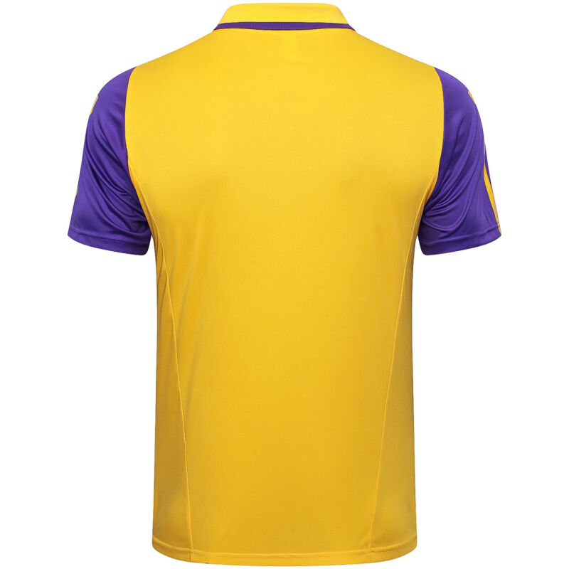 Mens Real Madrid Polo Shirt Yellow 2023/24