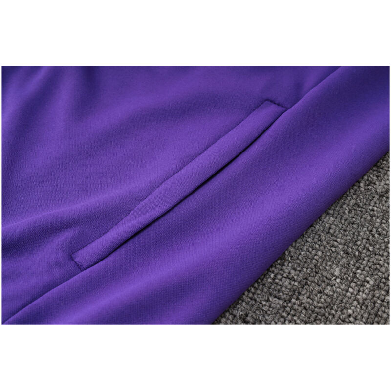Mens Real Madrid Jacket + Pants Training Suit Purple 2023/24