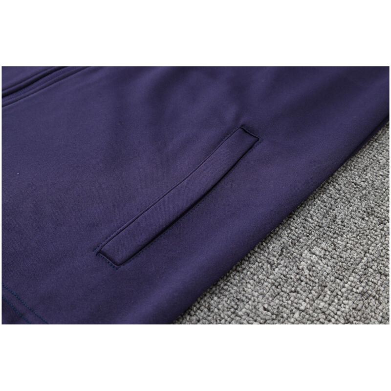 Mens PSG Hoodie Jacket + Pants Training Suit Dark Purple 2023/24
