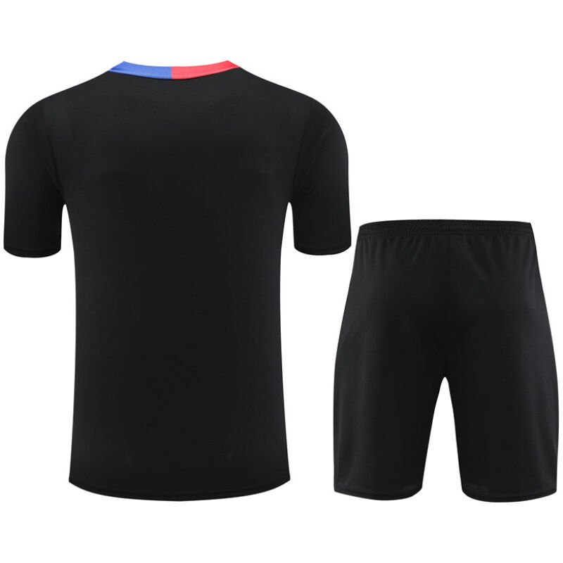 Mens Barcelona Short Training Suit Black 2024/25