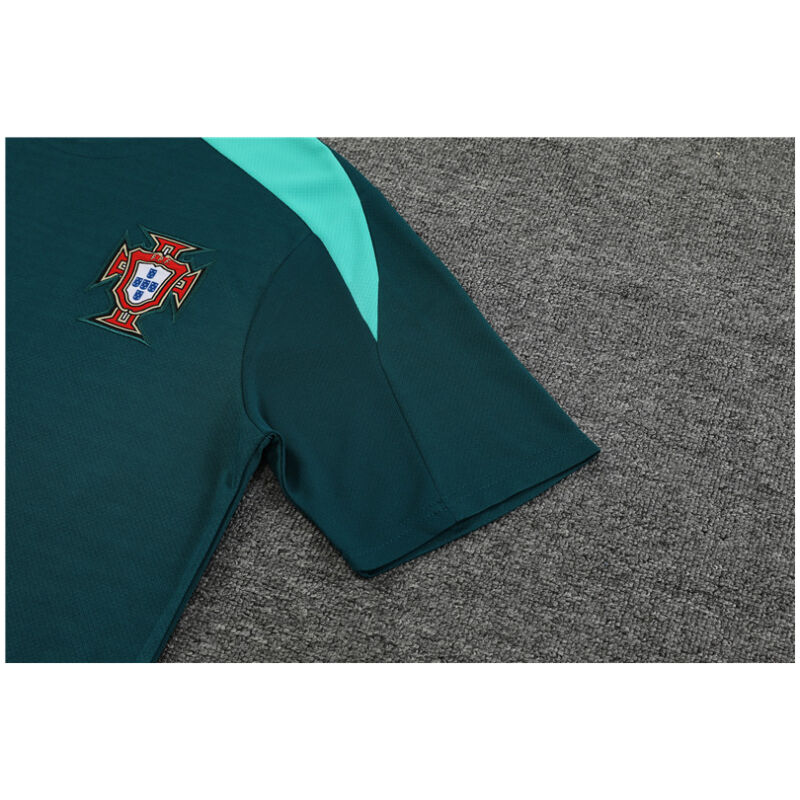 Mens Portugal Short Training Suit Green 2024