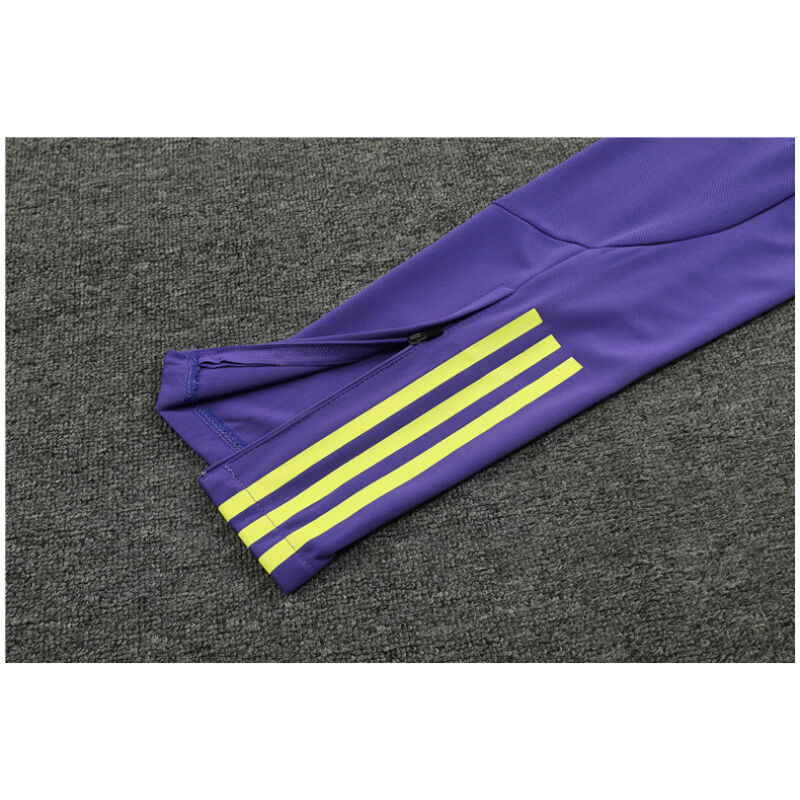 Mens Real Madrid Training Suit Yellow – Purple 2023/24