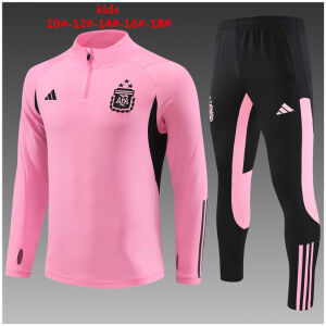 Kids Argentina Training Suit Pink 2024