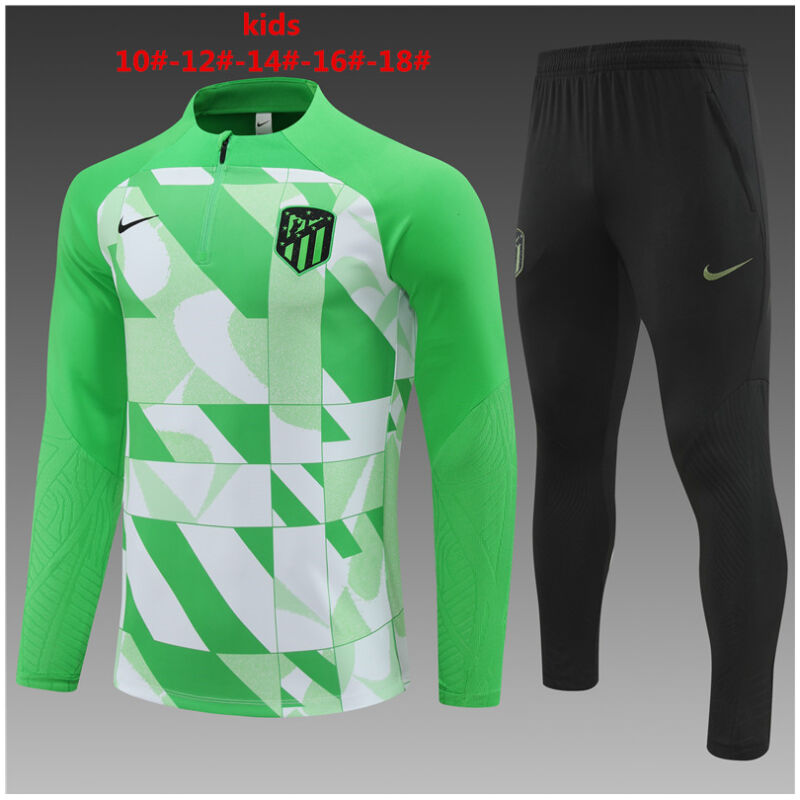 Kids Atletico Madrid Training Suit Green 2023/24