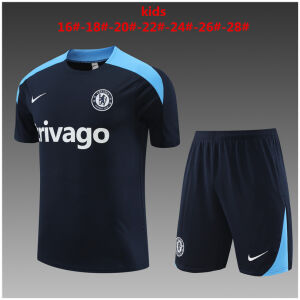 Kids Chelsea Short Training Suit Royal 2024/25