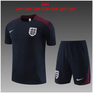 Kids England Short Training Suit Royal 2024