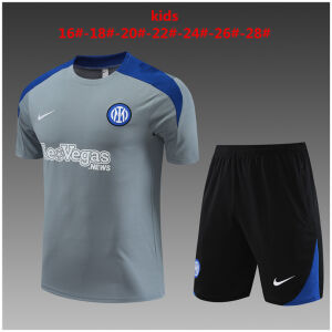 Kids Inter Milan Short Training Suit Grey 2024/25