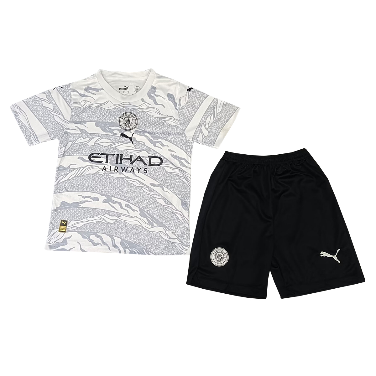 Kids Manchester City Year of the Dragon 2024 Special Shirt 20224