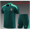 Kids Portugal Short Training Suit Green 2024