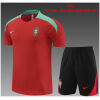 Kids Portugal Short Training Suit Red 2024