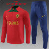 Kids Portugal Training Suit Red 2024