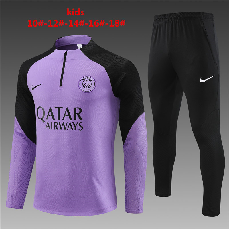 Kids PSG Training Suit Purple 2023/24