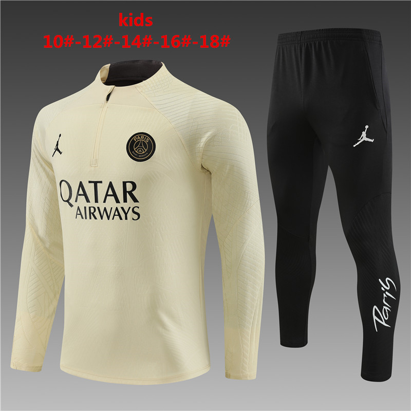Kids PSG x Jordan Training Suit Beige 2023/24
