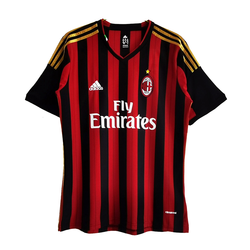 Mens AC Milan Retro Home Jersey 2013/14